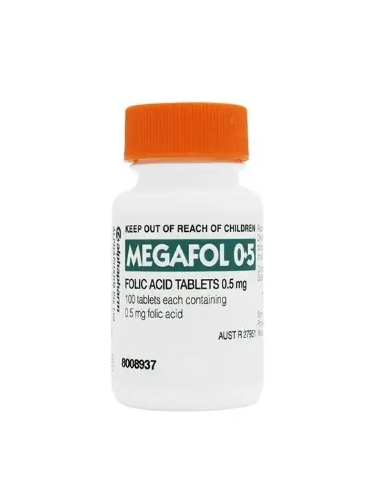 MEGAFOL 0.5Mg 100 Tablets