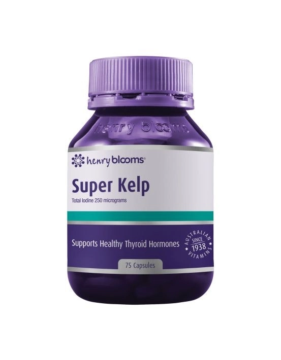 Henry Blooms Super Kelp 75 Vegetarian Capsules