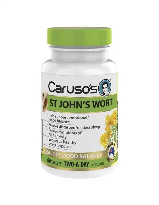 Caruso's Natural Health St John's Wort 60 Tablets