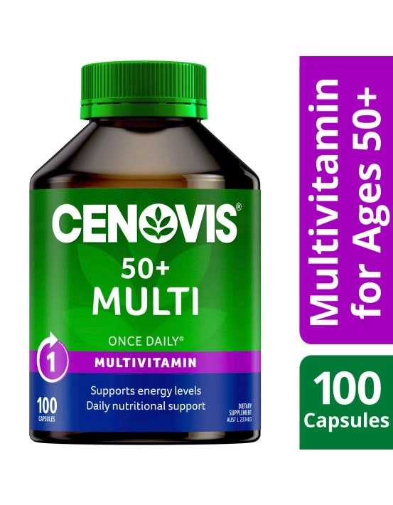 Cenovis 50+ Once Daily Multi Value Pack 100 Capsules