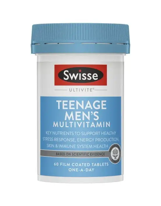 Swisse Ultivite Men's Teenage Multivitamin 60 Tablets