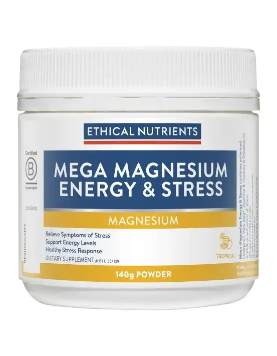 Ethical Nutrients Mega Magnesium Energy & Stress 140g