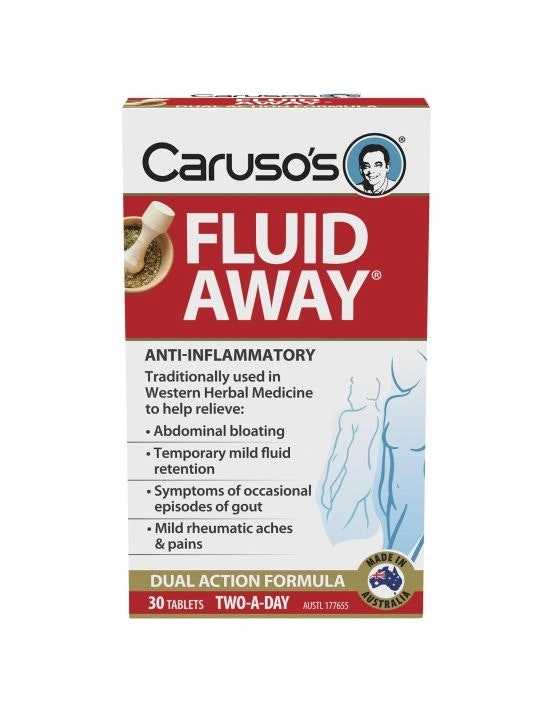 Caruso's Natural Health Fluid Away 30 Tablets