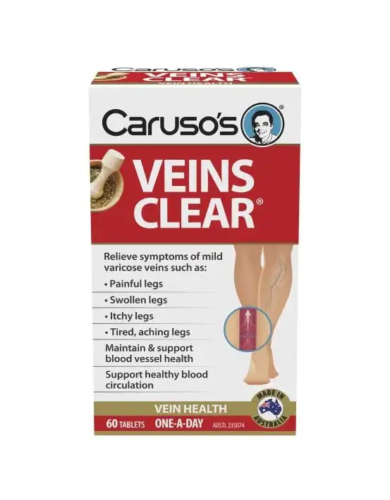 Caruso's Natural Health Veins Clear 60 Tablets
