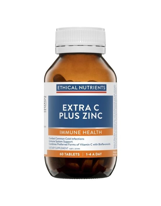 Ethical Nutrients Extra C Plus Zinc 60 Tablets