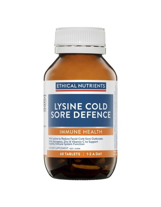 Ethical Nutrients Lysine Cold Sore Defence 60 Tablets