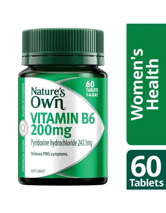Nature's Own Vitamin B6 200Mg 60 Tablets