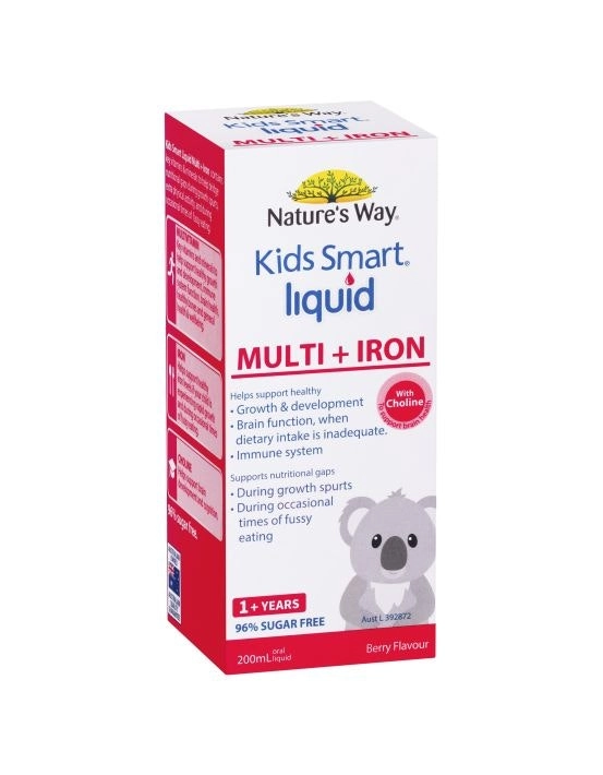 Nature's Way Kids Smart Multi And Iron Liquid 200mL