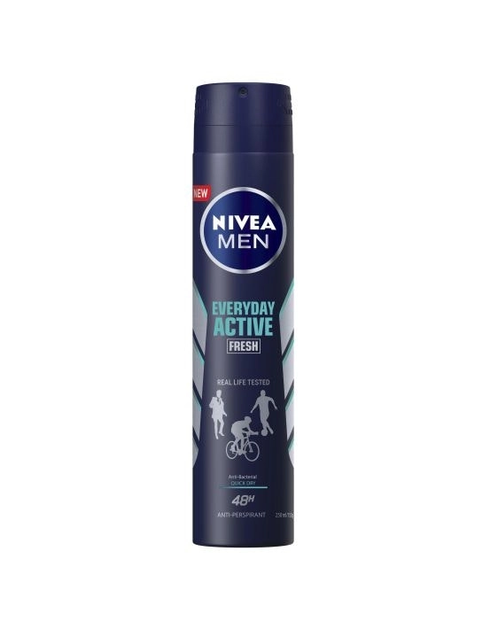 Nivea Deodorant Aerosol Men Everyday Active Fresh 250mL