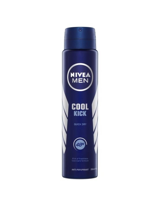 Nivea Deodorant Aerosol Men Cool Kick 250mL