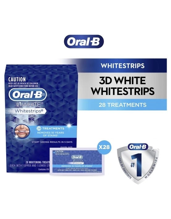 Oral B 3D White Whitestrips 28 Treatments