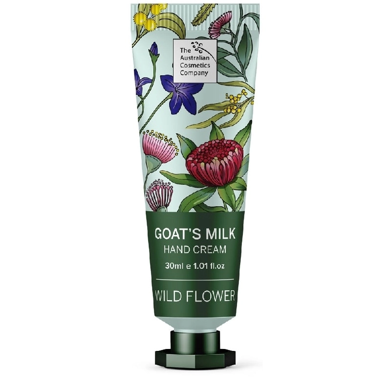 The Australian Cosmetics Company Goats Milk Hand Cream Wild Flower 30ml