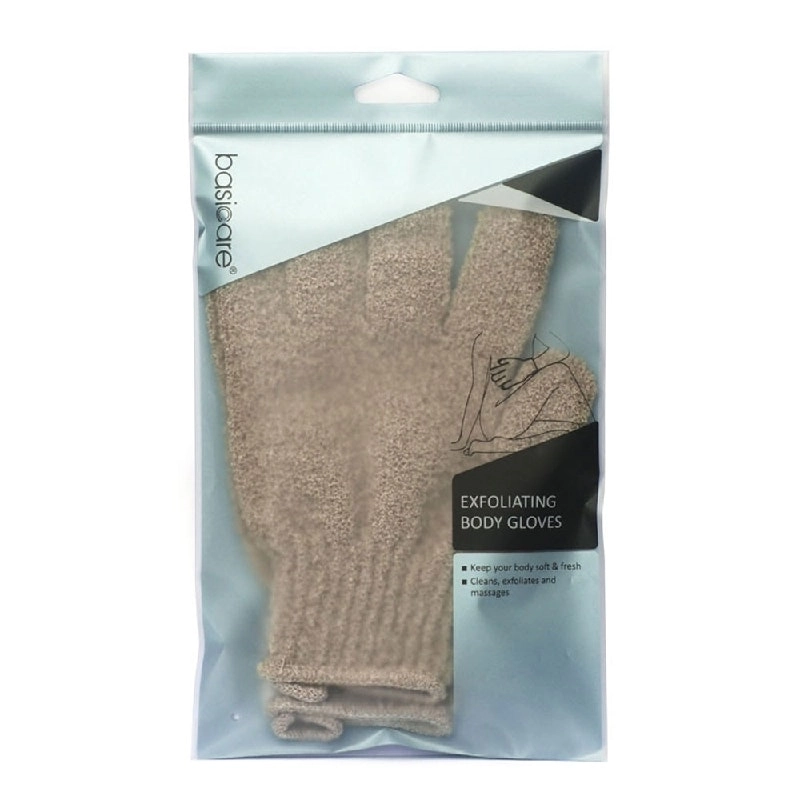 Basicare Exfoliating Body Gloves Brown