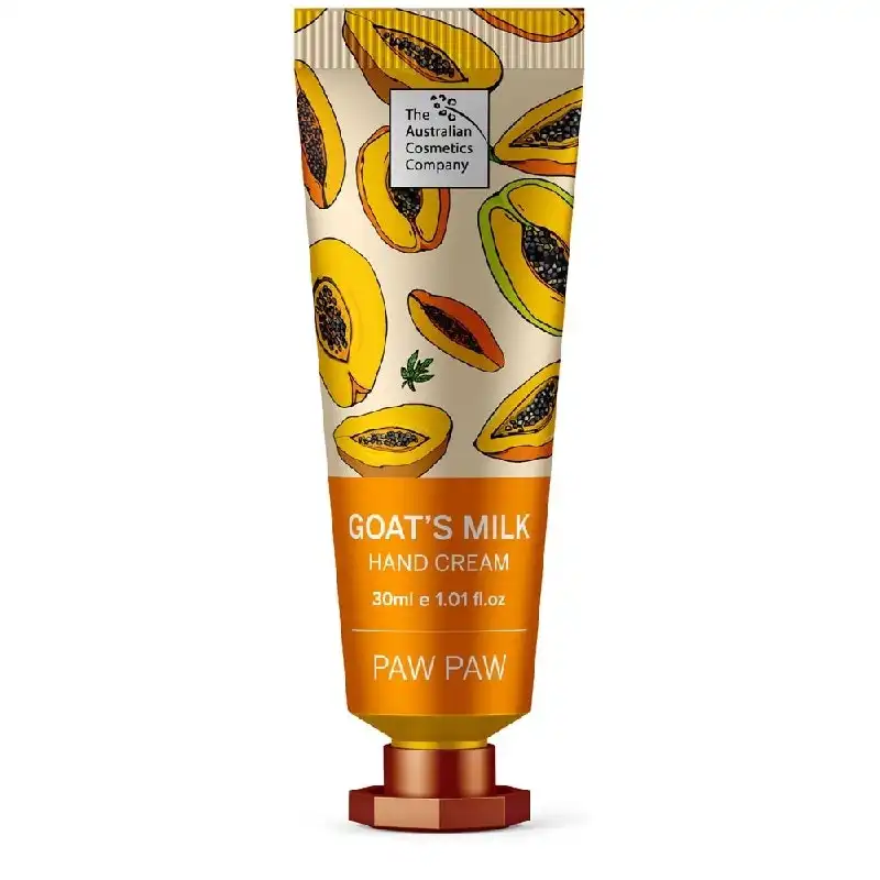 The Australian Cosmetics Company Goats Milk Hand Cream Paw Paw 30ml