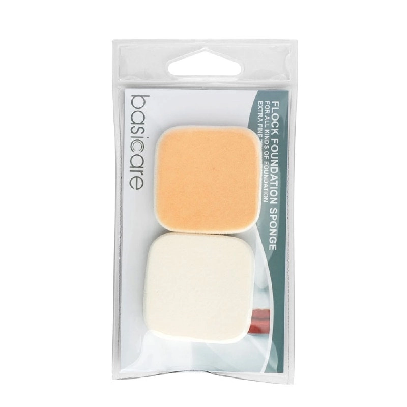 Basicare 2-Piece Flock Foundation Sponge Make Up Tools