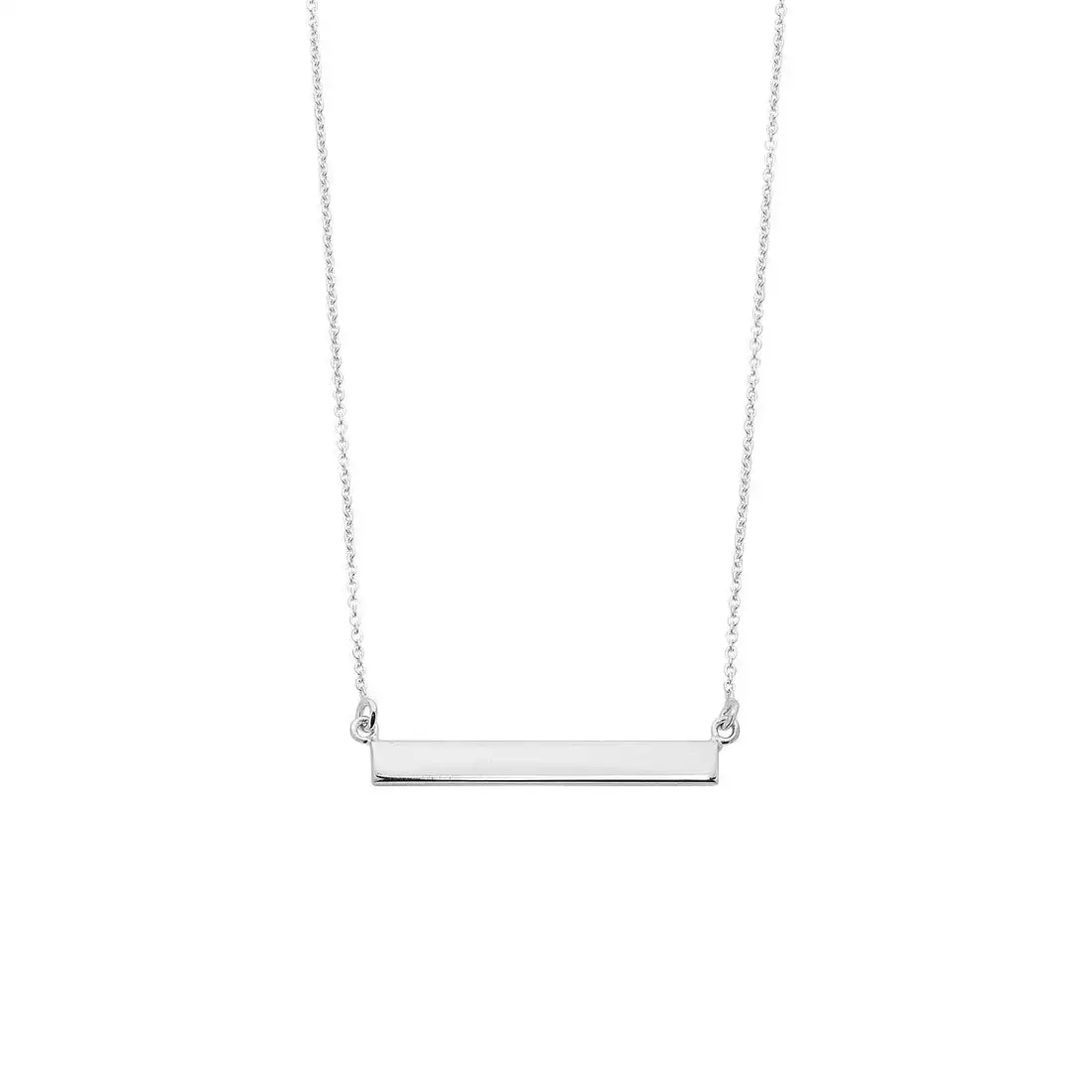 45cm Sterling Silver Balance Bar Necklace