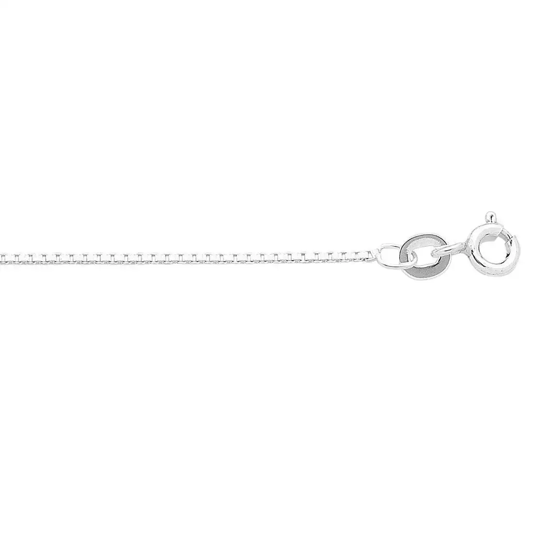 Sterling Silver Box Chain Necklace 50cm