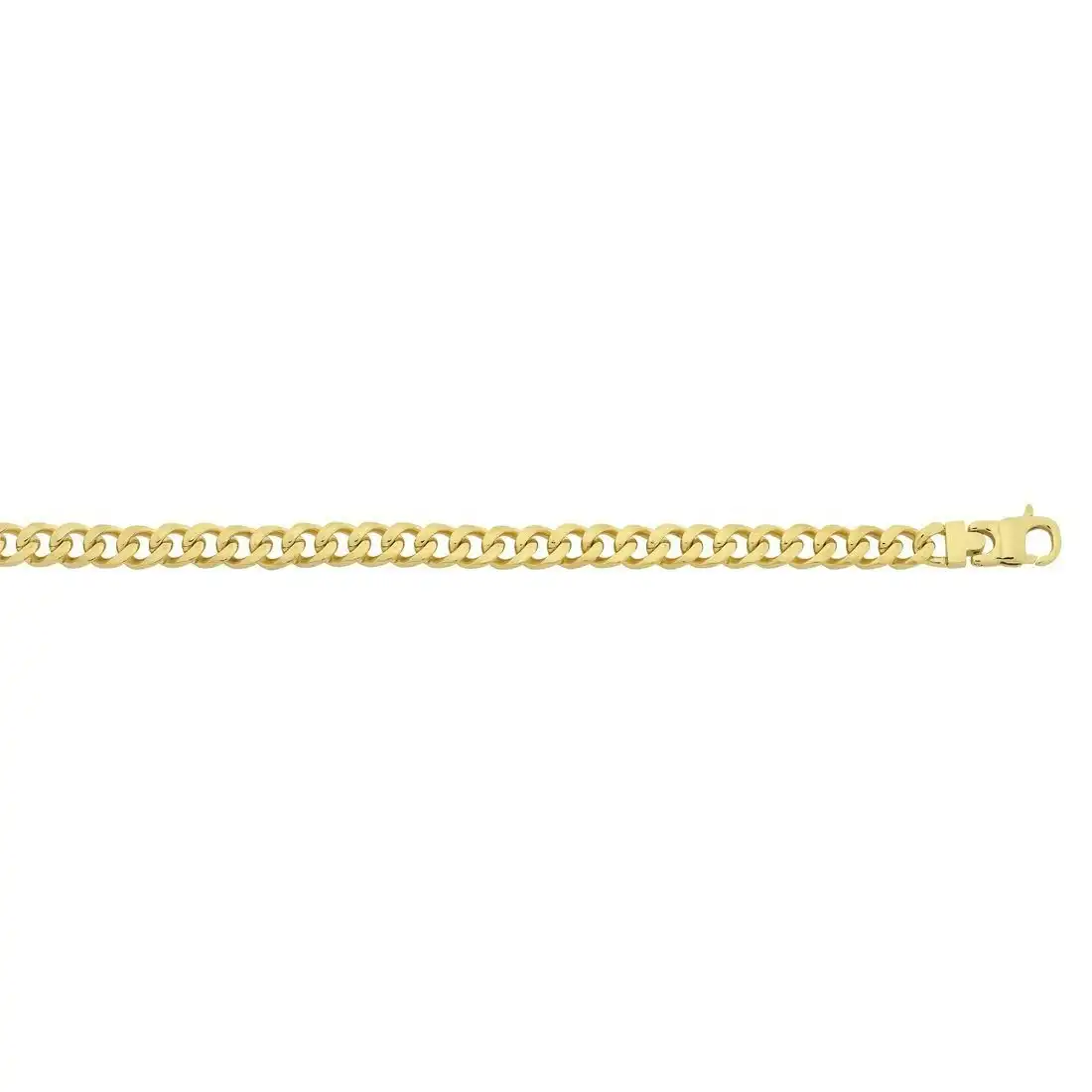55cm Yellow Stainless Steel Curb Chain Necklace