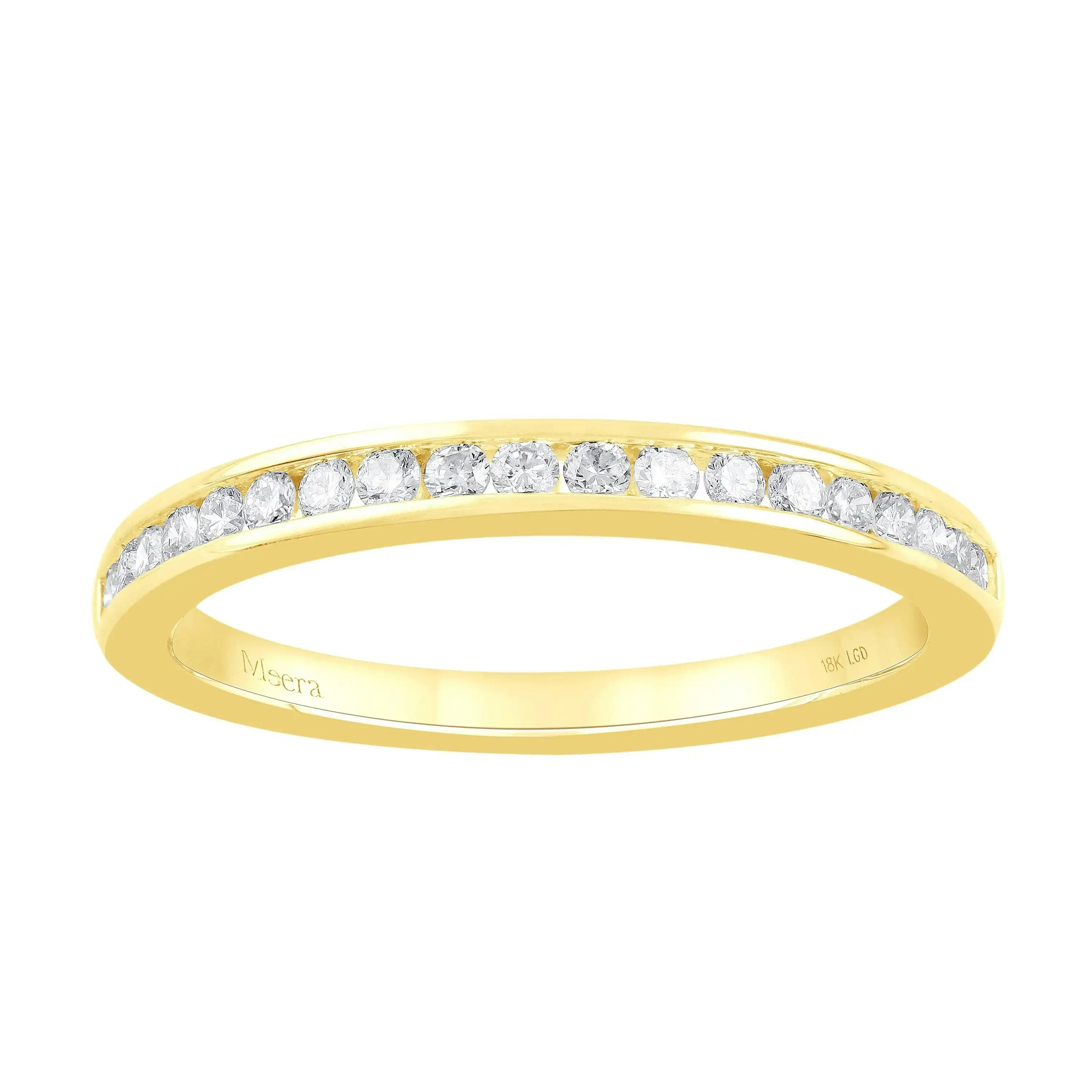 Meera Eternity Ring with 1/4ct of Laboratory Grown Diamonds in 18ct Yellow Gold