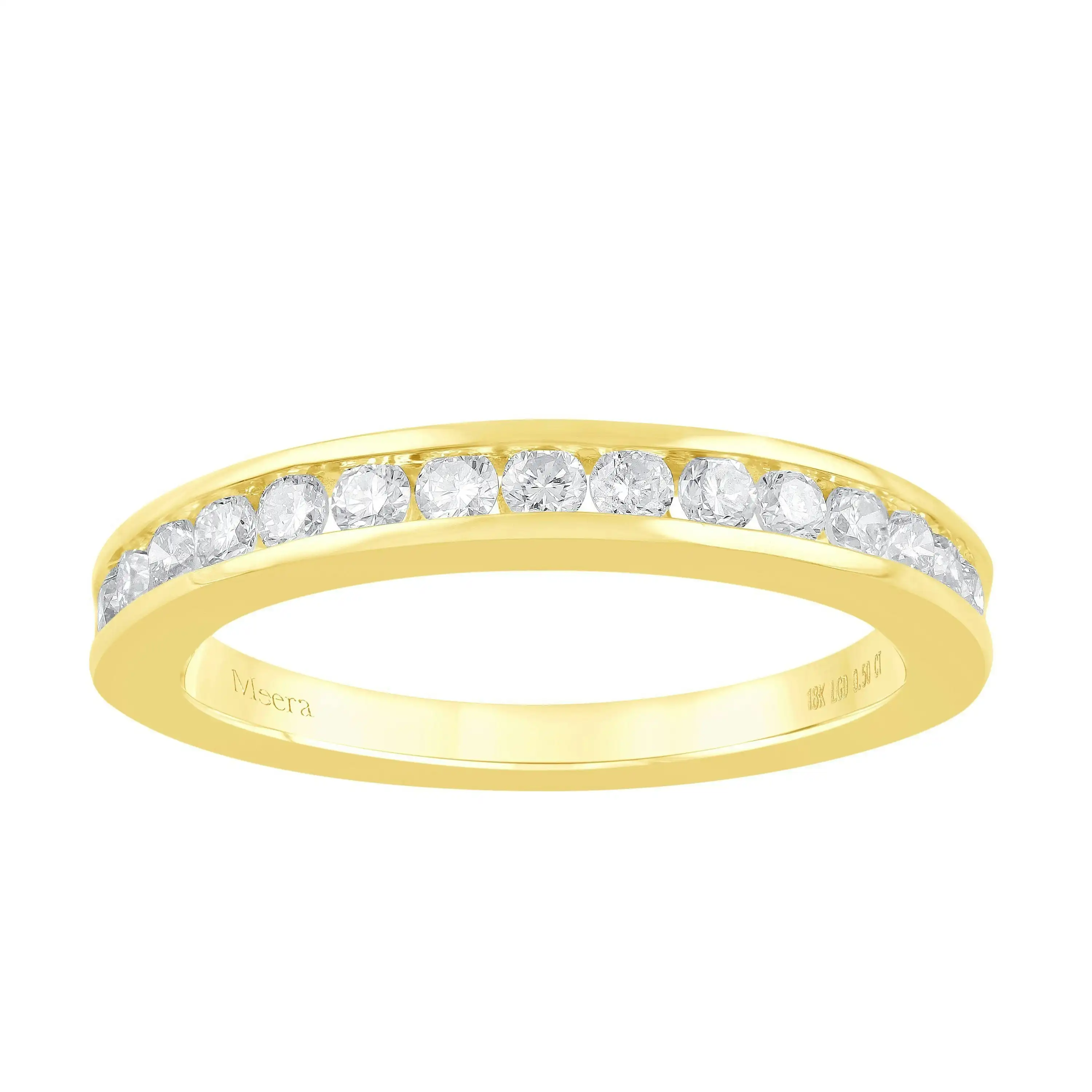 Meera Eternity Ring with 1/2ct of Laboratory Grown Diamonds in 18ct Yellow Gold