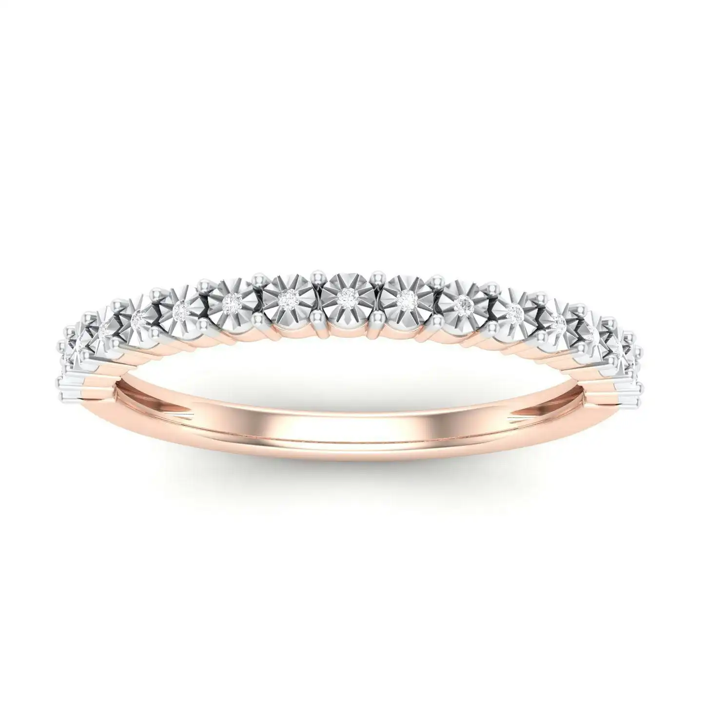 Diamond Set Dress Ring in 9ct Rose Gold