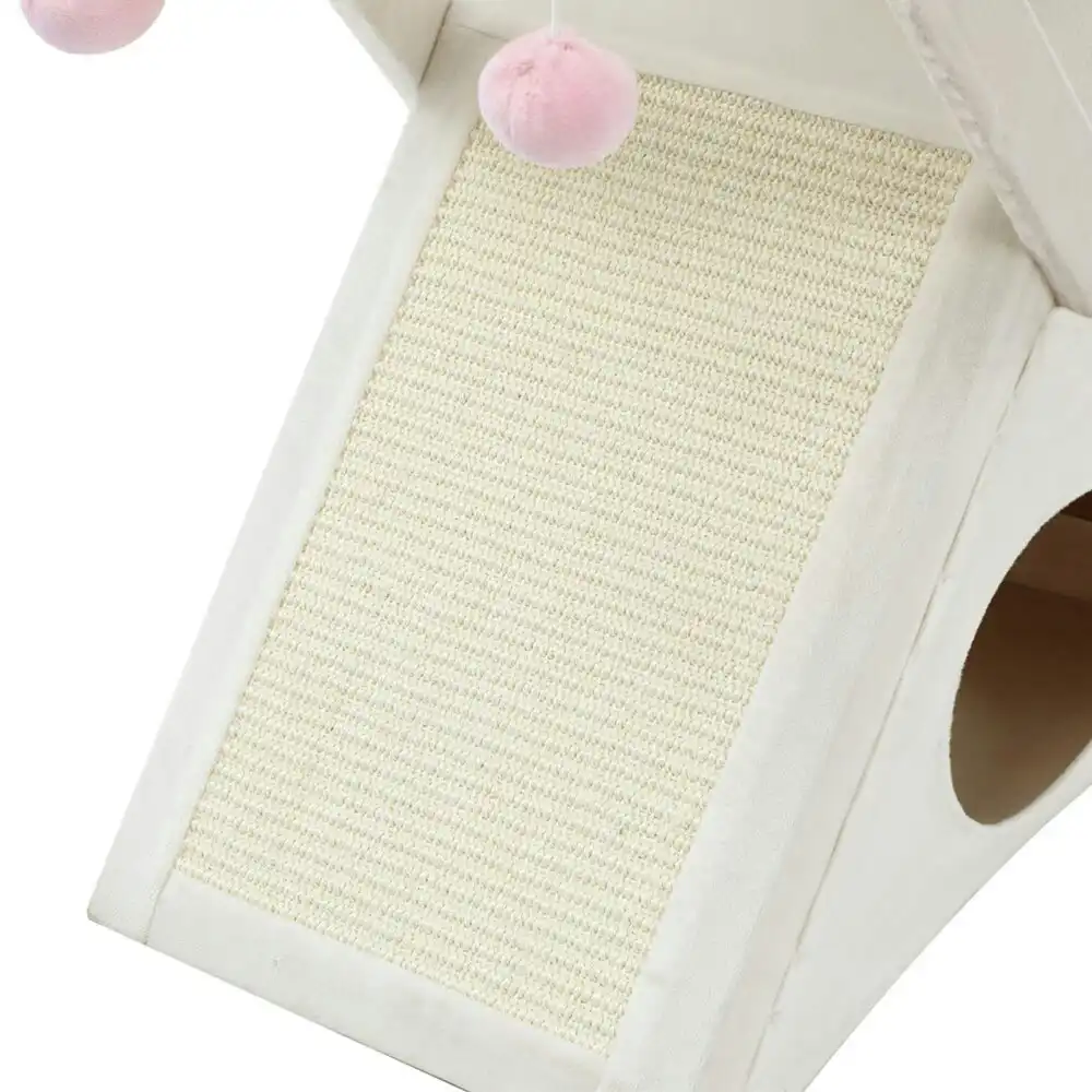 Paws & Claws 67cm Catsby Yarraville Bed/Hammock Foldout Scratcher Cats/Pet Sand