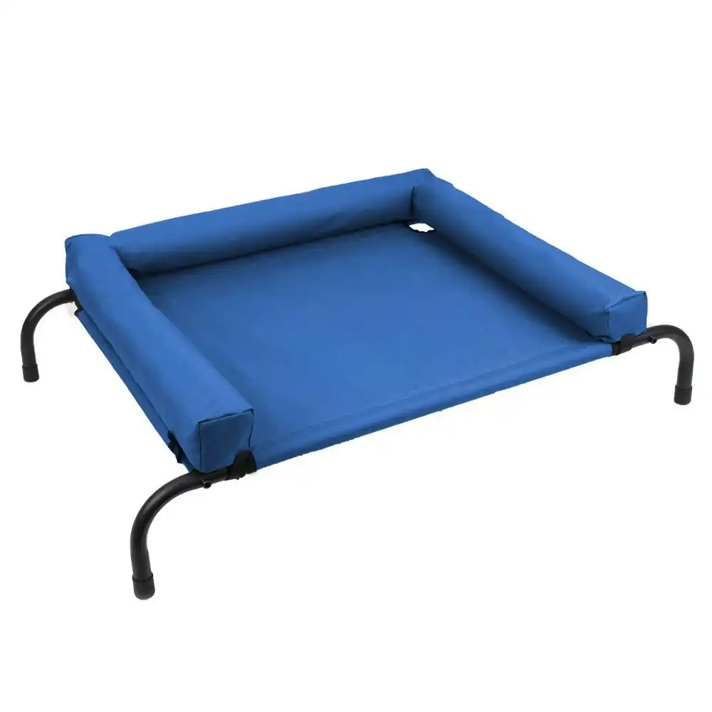 Paws & Claws Durable Washable 90cm Elevated Bolster Pet Raised Dog Indoor Bed BL
