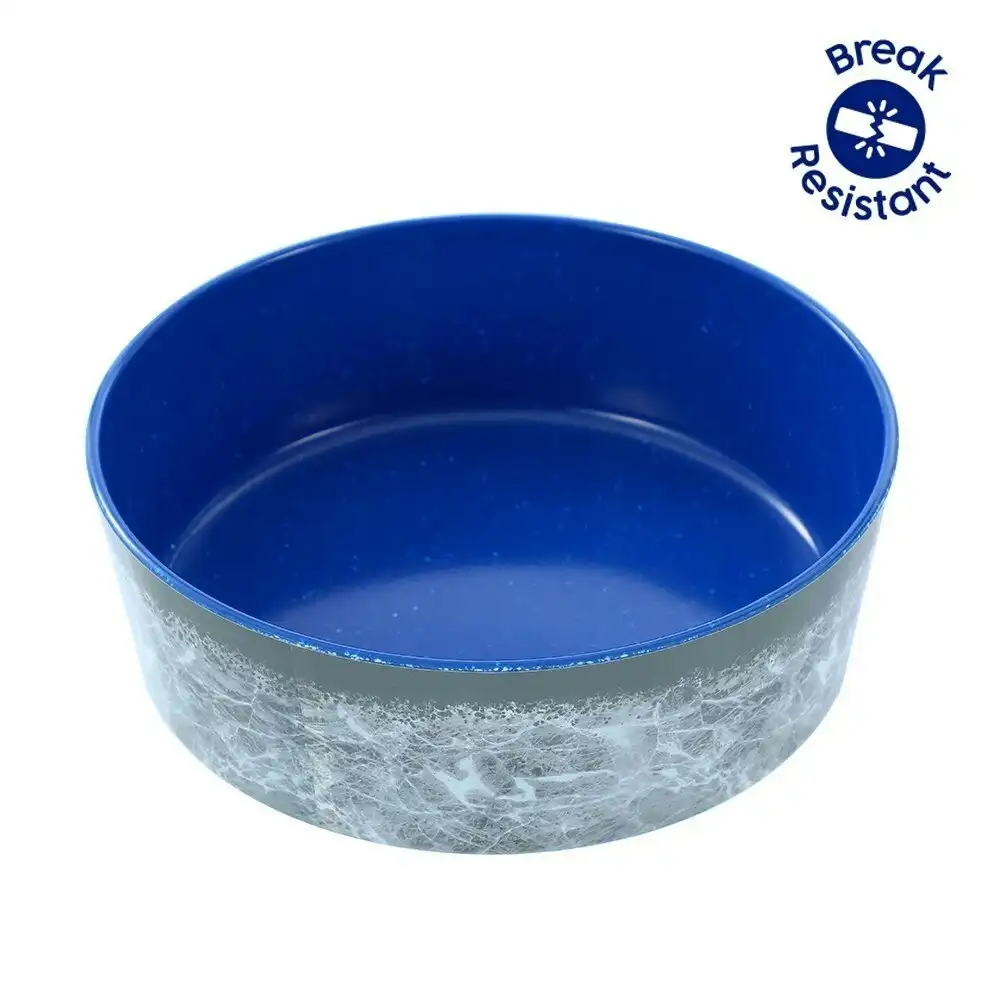 Paws & Claws Tuff Stuff Pet Dog Bowl 1.5L/20.5cm Food Water Feeder Blue Large