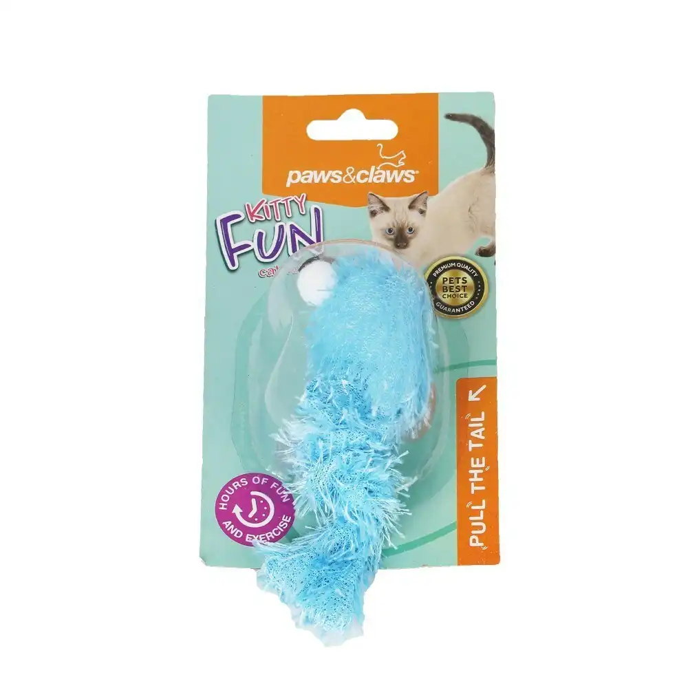 Paws & Claws Googly 22cm Vibrating Interactive Mouse Fun Toy for Cats Assorted