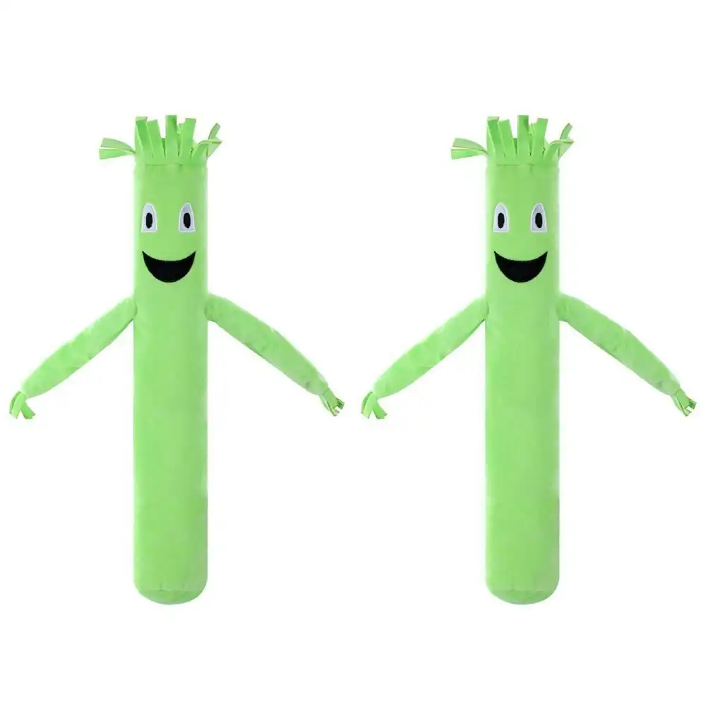 2x Paws & Claws 54cm Wavy Arm Man Plush Pet/Dog Interactive Toy w/Squeaker GRN