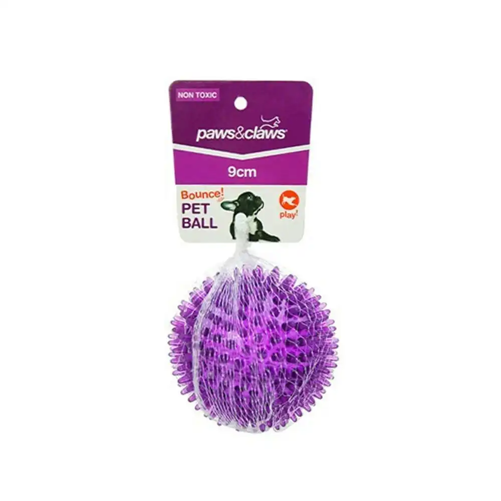 Paws & Claws TPR 9cm Spikey Ball Pet/Dog Puppy Chew/Tooth Teething Toy Assorted