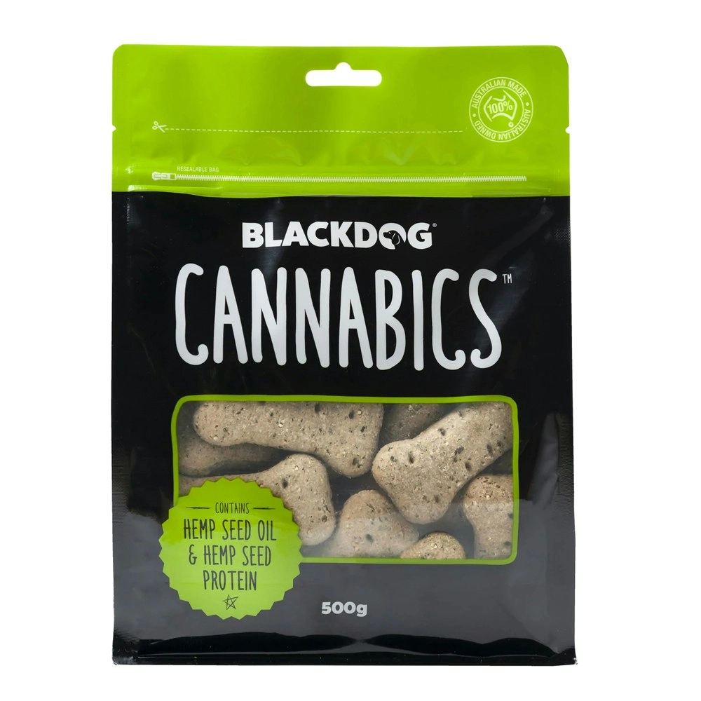 Blackdog Cannabics Dog/Pet Treats Hemp Seed Oil/Protein Food/Snacks/Reward 500g