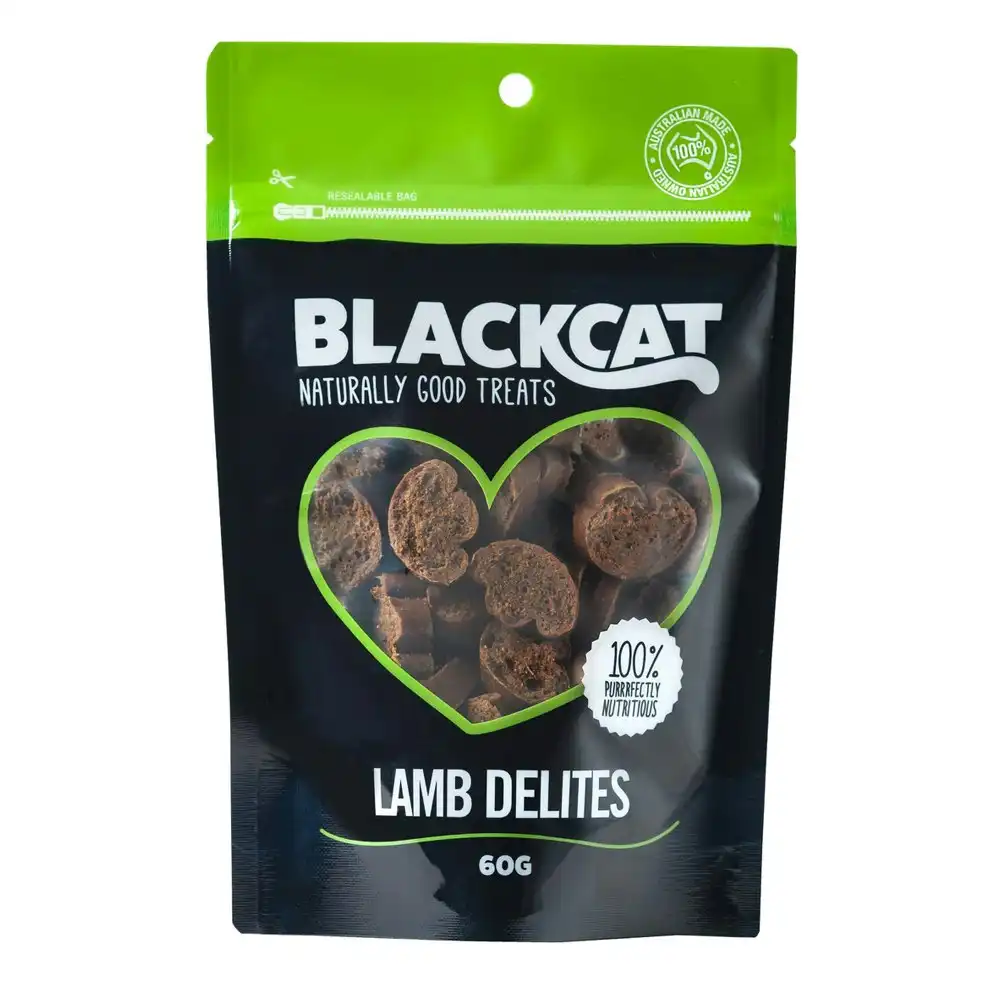 Blackcat Lamb Delites 60g Cat/Pet Healthy Treats/Food/Meal/Snacks Reward Bag