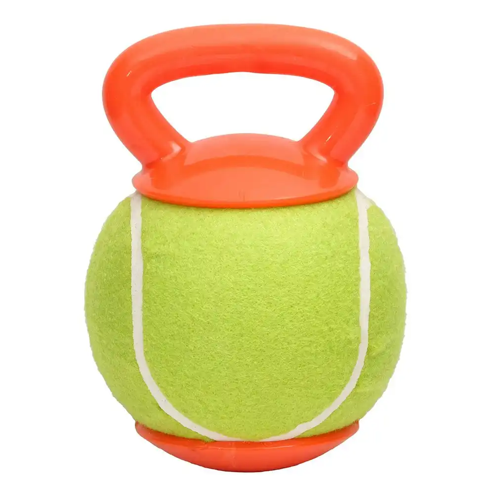 M-Pets 18cm Baggy Ball Pet Dog Catch Interactive Fun Play Fetch Toy Green/Orange