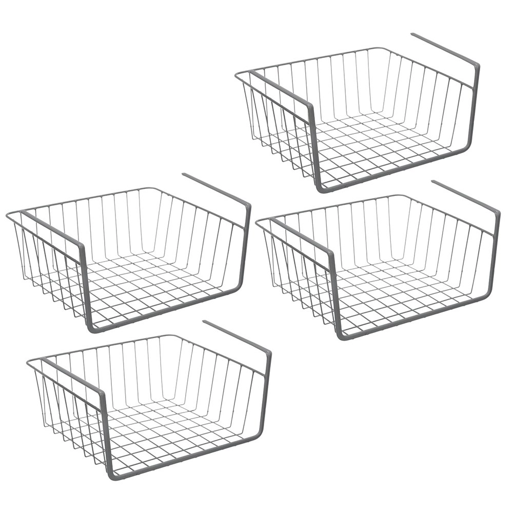 4x Boxsweden 30cm Wire Undershelf Hanging Basket/Storage/Organiser/Rack Assrted