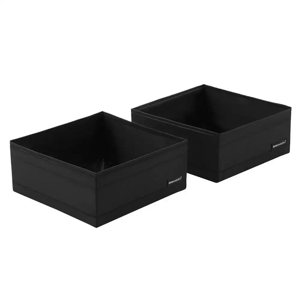 2pc Kloset by Boxsweden Collapsible 28cm Square Storage Cubes Home Organiser BK