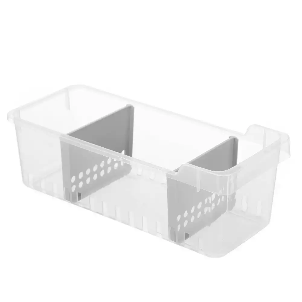 Boxsweden 40 x 16cm Plastic 3 Section Storage Tray w/Dividers Organiser Kitchen