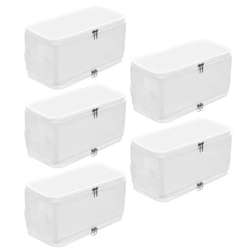 5PK Boxsweden 6.7L Foldaway 30cm Storage Box Collapsible Organiser Container WH