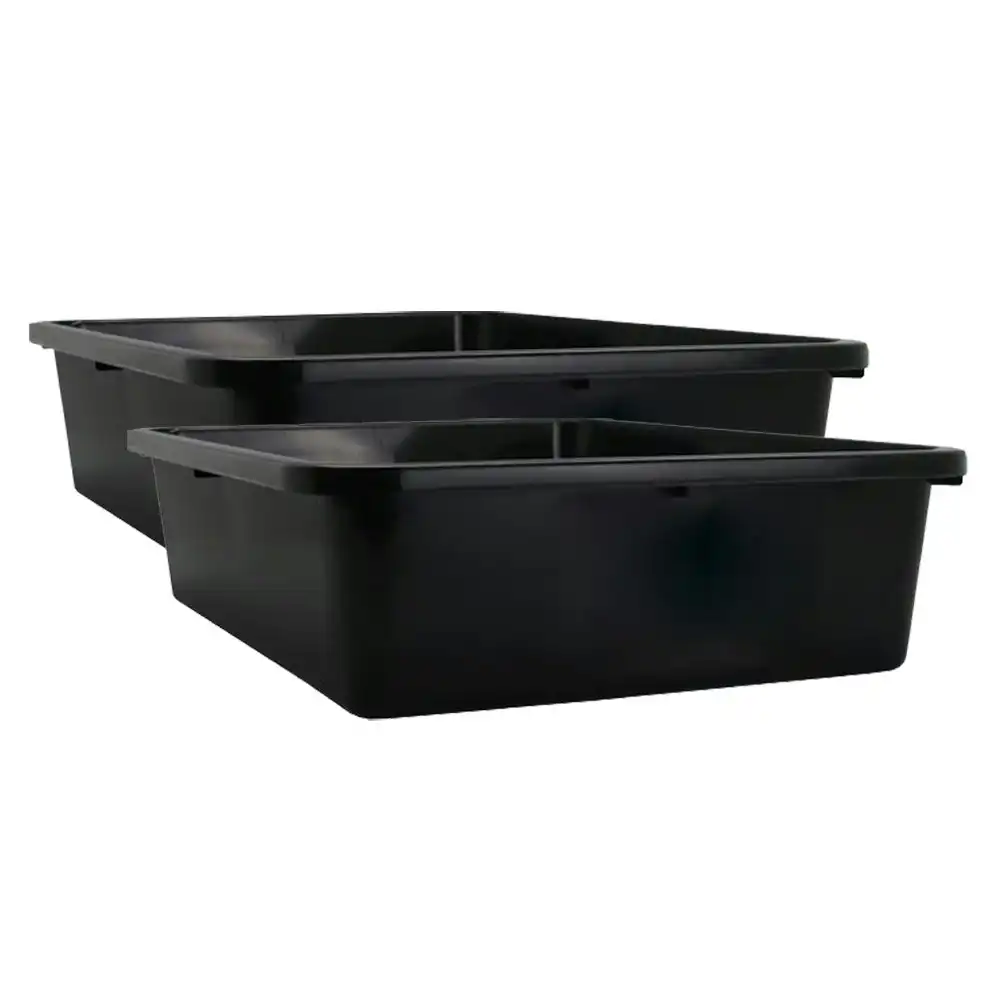 2x Boxsweden 17L Durable Hard Under The Bed Organiser Home Storage Tub Assorted