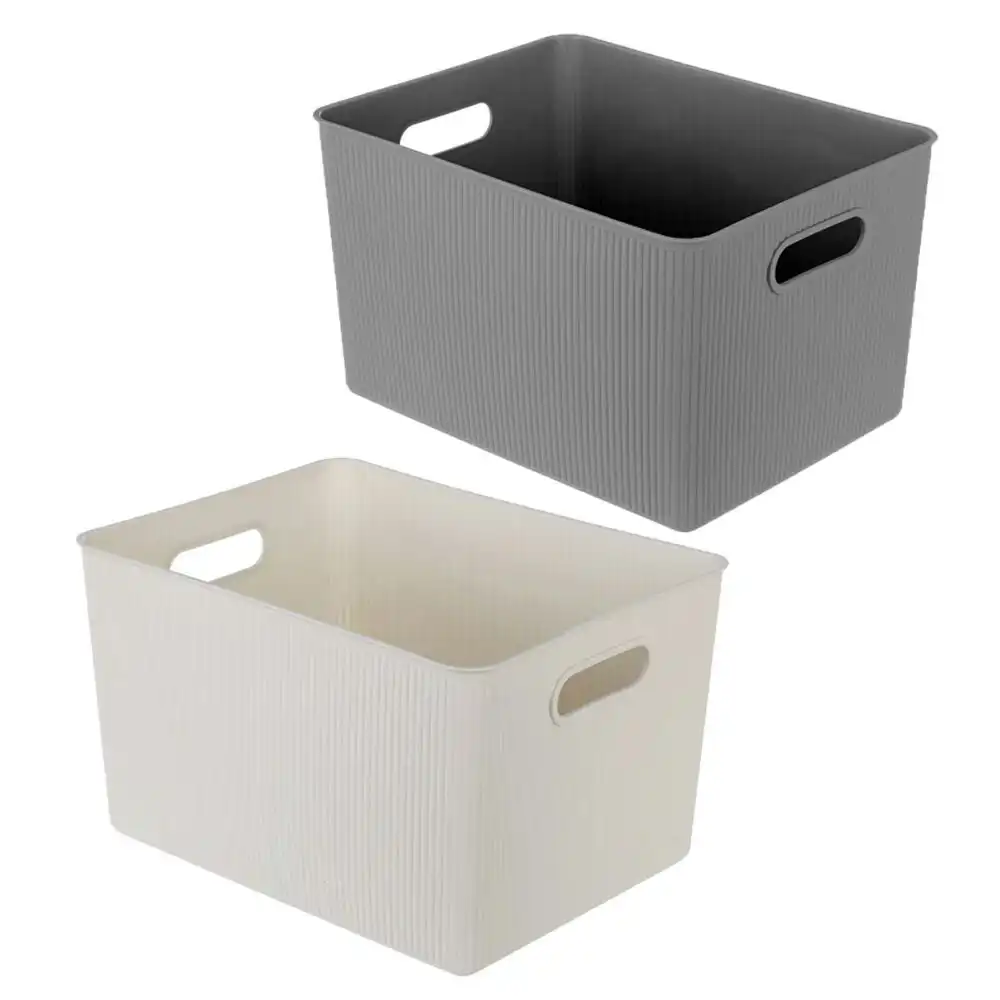 2x Boxsweden Kaia Storage Tray 38cm Home Office Room Desk Organiser Basket Asst