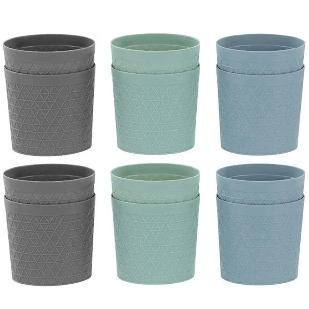 6x 2pc Boxsweden Trinity 11cm Oval Basket/Organiser Storage/Container Assorted