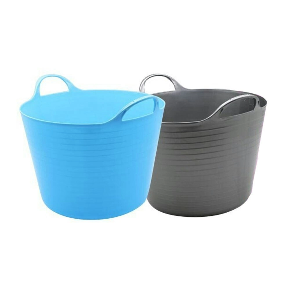 2x Boxsweden 60L Flexible Tub w/Handle Home Garden Water Storage Bucket Assort