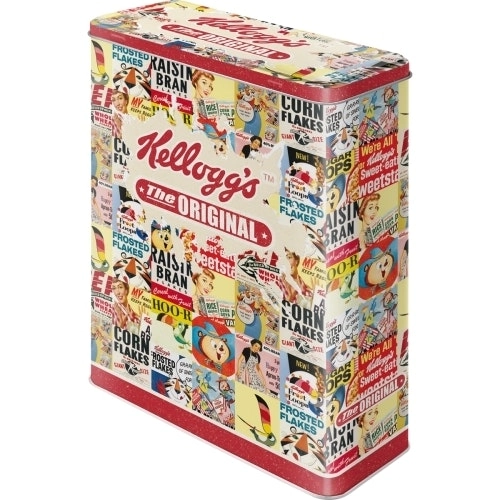 Nostalgic Art 26cm/4L Tin Metal Storage Box Kellogg's The Original Container XL