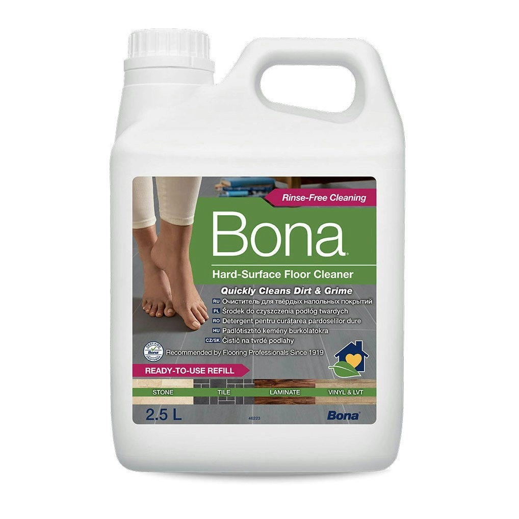 Bona 2.5L Stone Tile & Laminate Refill Maintenance for Floor Surface Cleaning