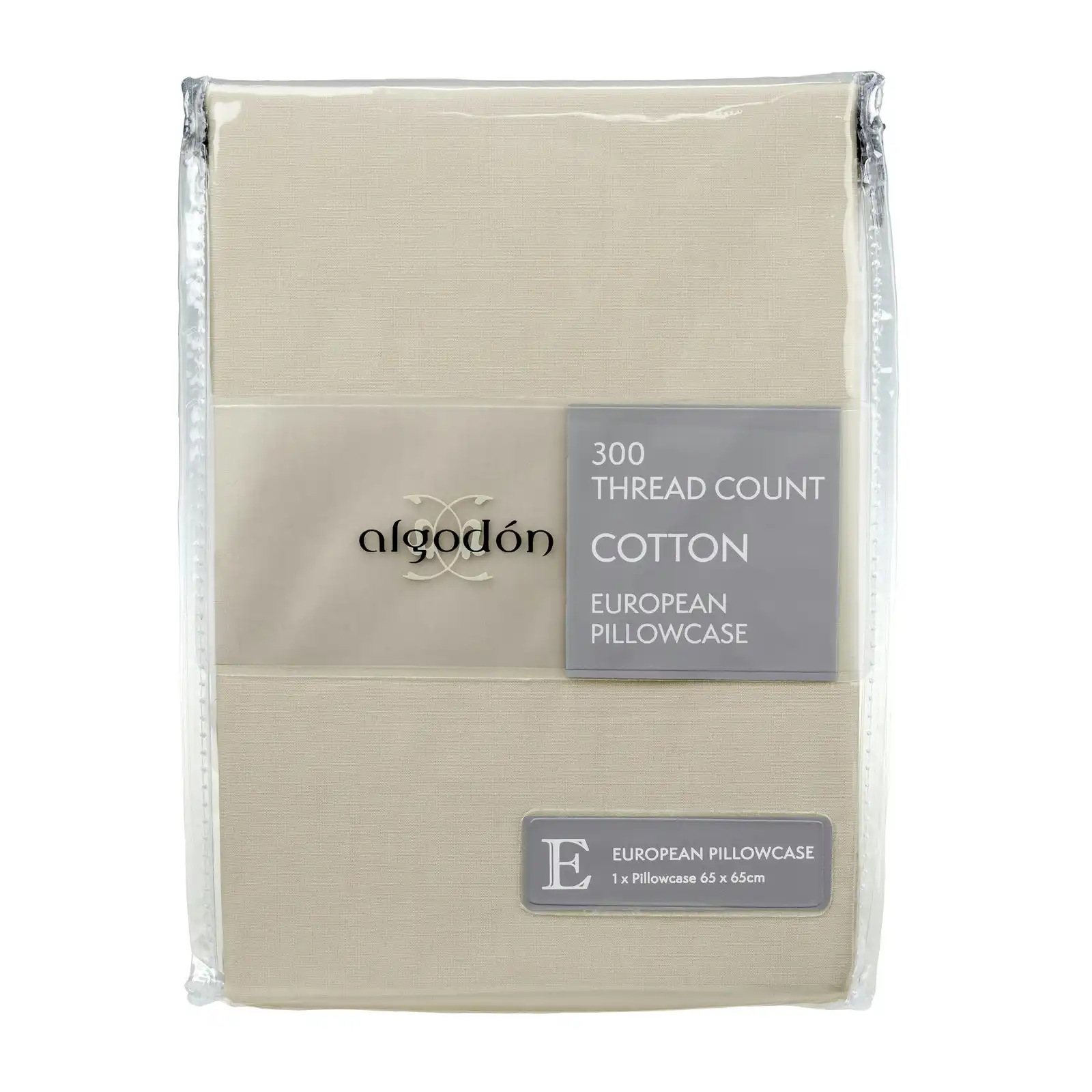 Ardor 300TC Cotton Euro Pillowcase Soft Pillow Cover Case Home Bedding Stone