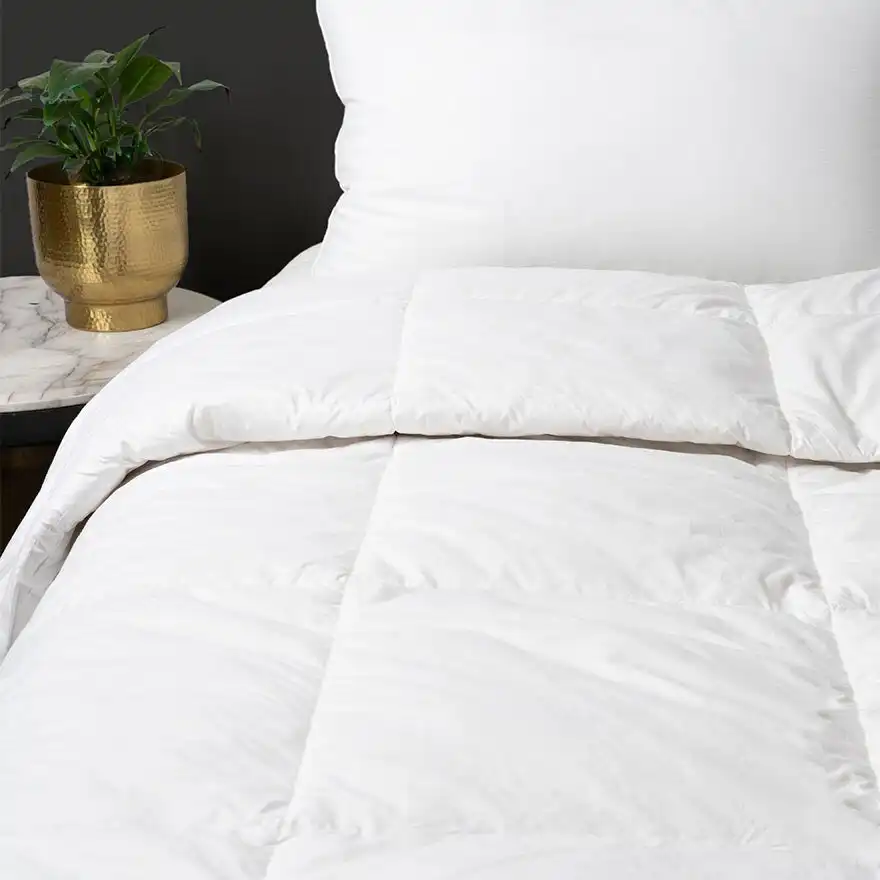Sheraton Luxury Maison Single Bed Goose Feather Down Quilt White 140x210cm