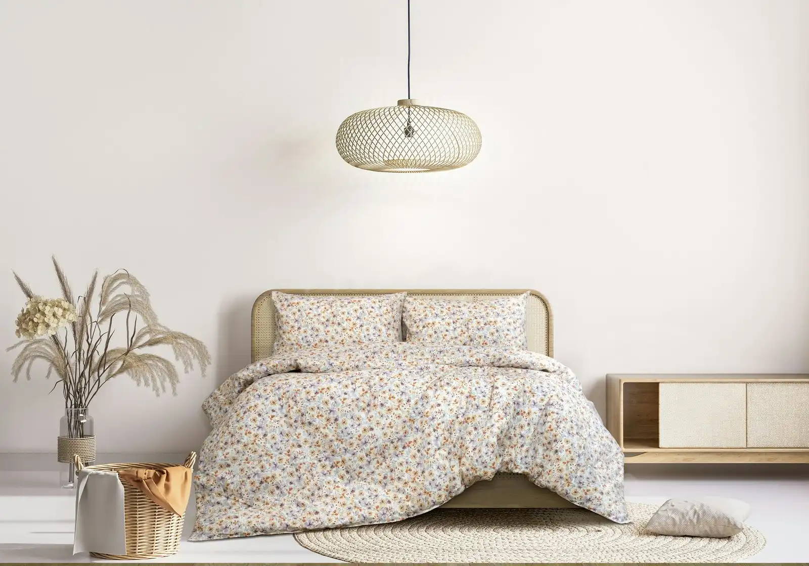Ardor Boudoir Ren Queen Bed Size Quilt Cover Bedding Set w/ 2x Pillowcases Multi