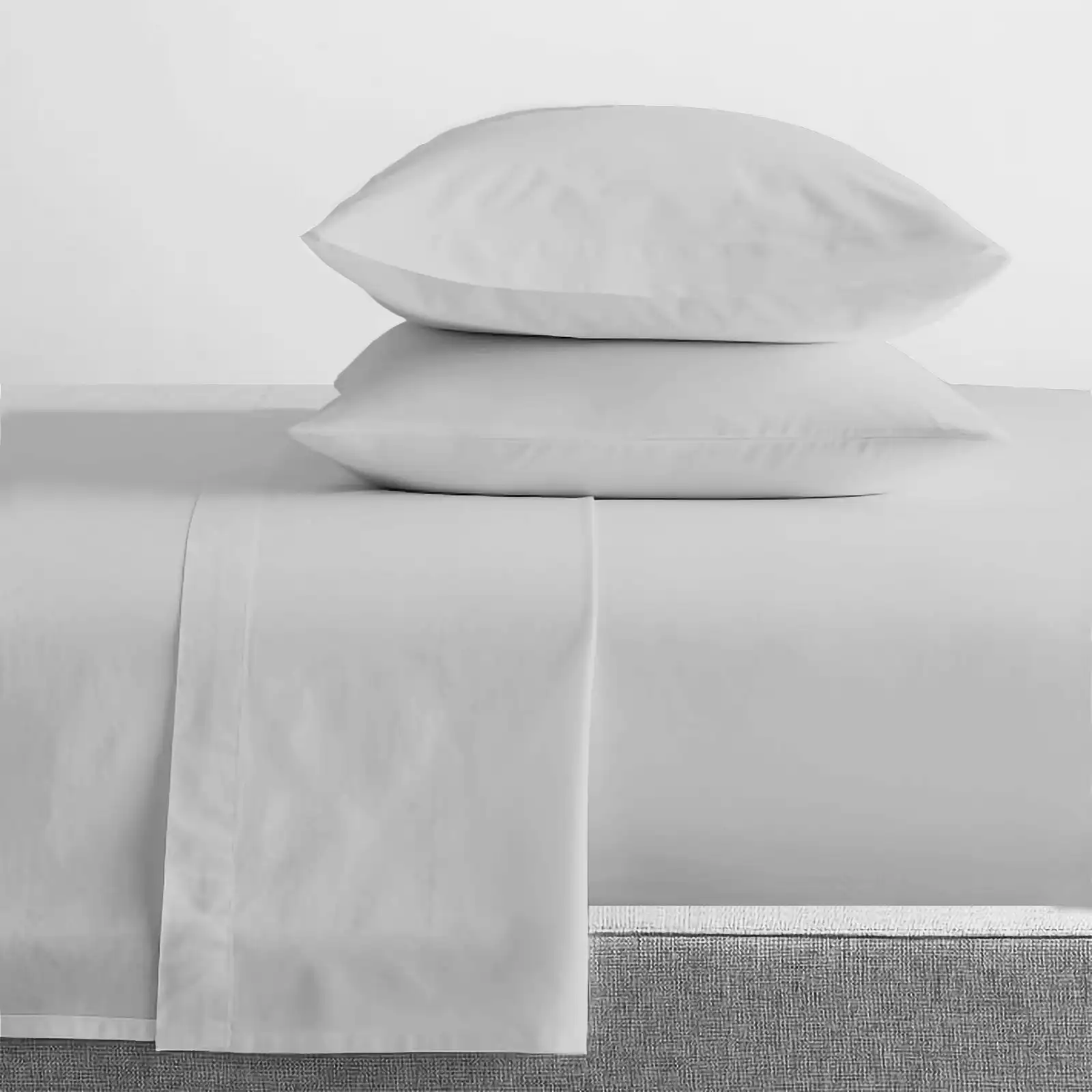 Renee Taylor King Bed 300TC Organic Cotton Sheet/Pillowcase Bedding Set Vapour