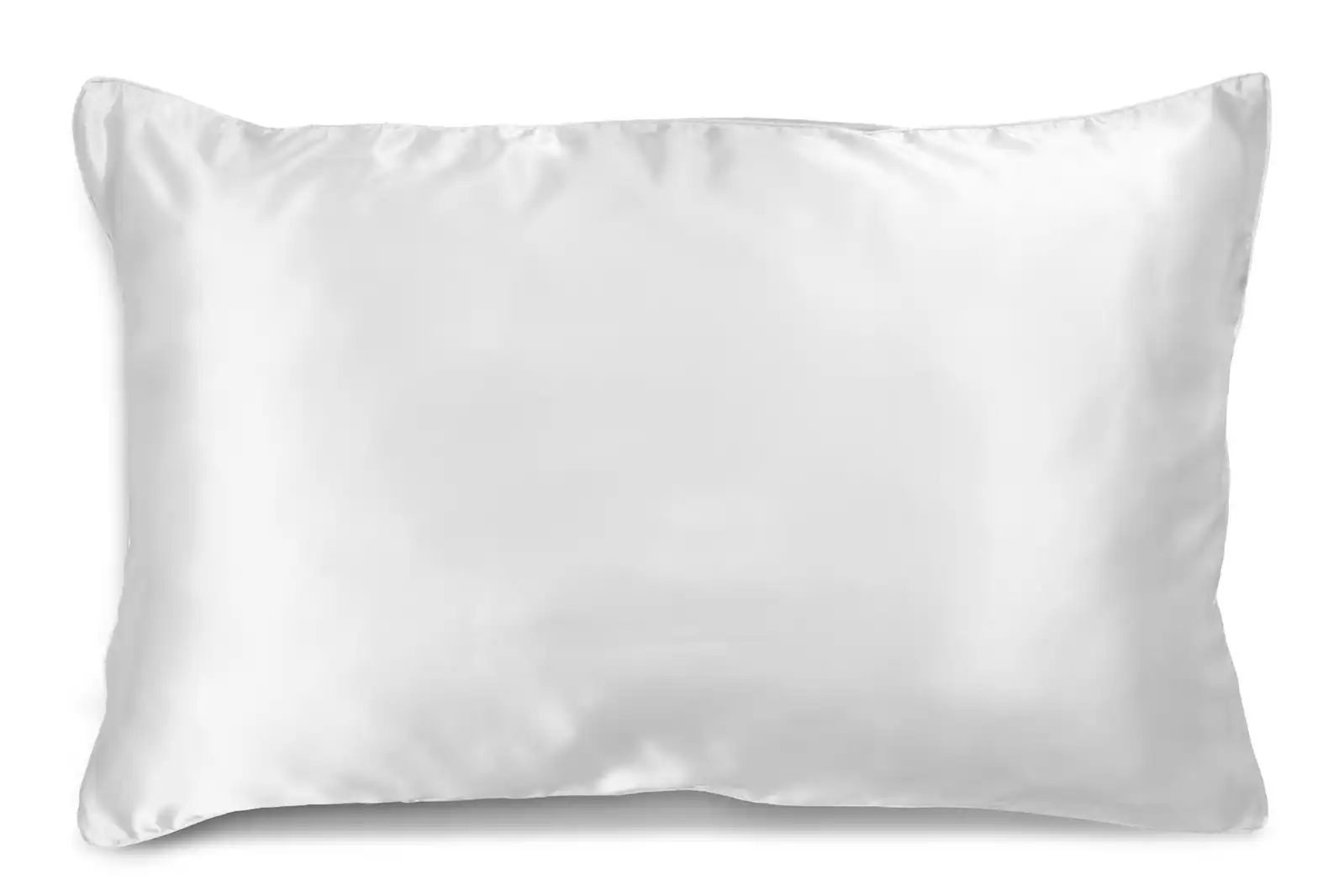 Ardor Solid White 51x76cm Mulberry Satin Silk Pillowcase Soft Cover Home Bedding