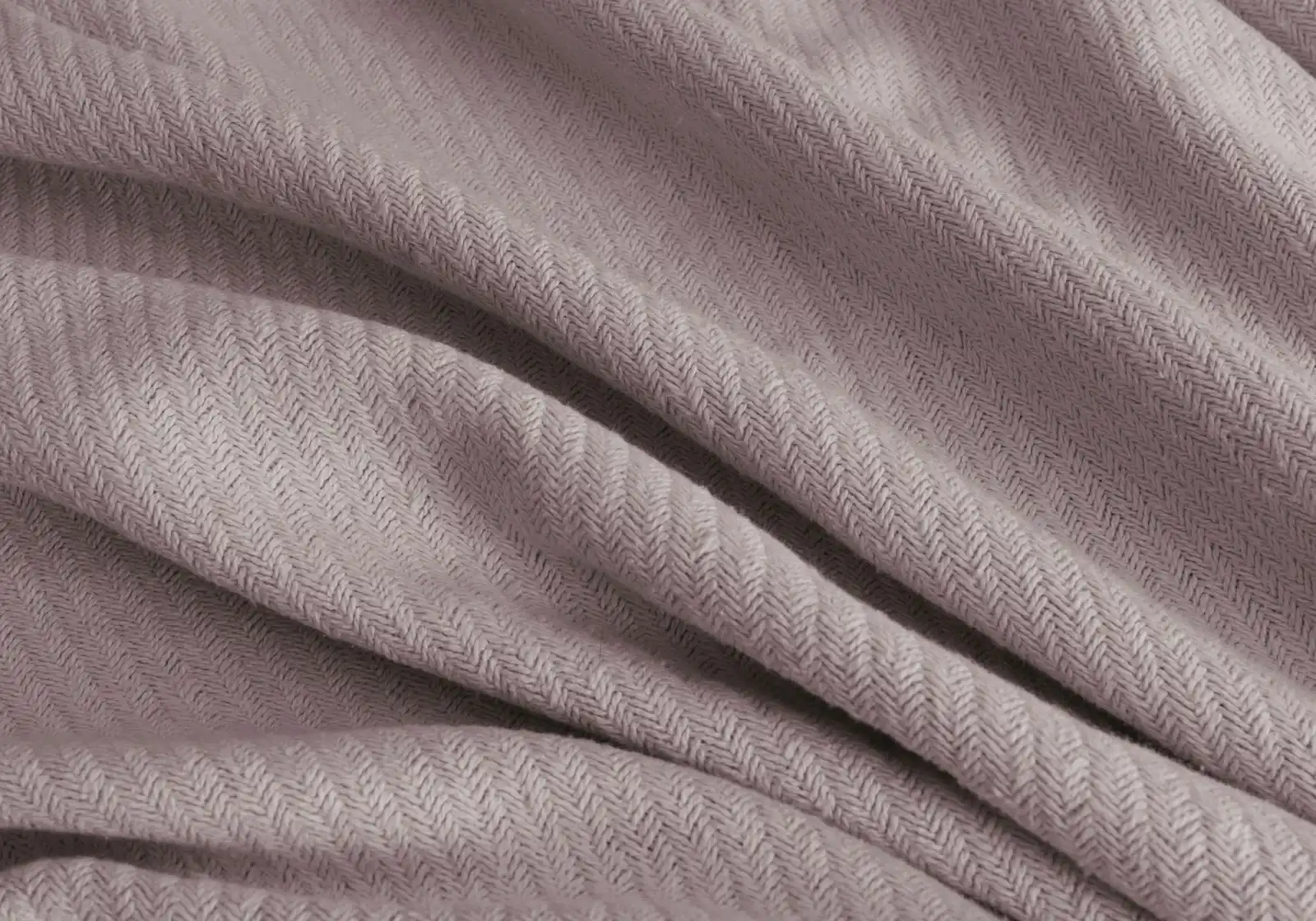 Ardor Surry Queen Bed Blanket Breathable Textured Woven Cotton Bedding Lilac